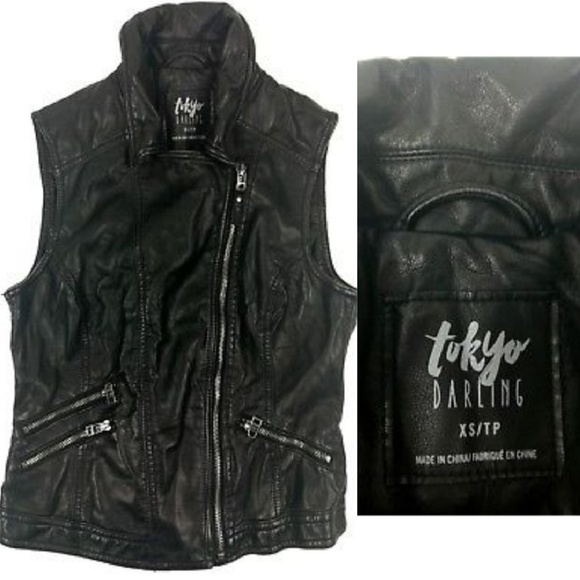 Aeropostale Jackets & Blazers - * Aeropostale moto vest zippers sleeveless black